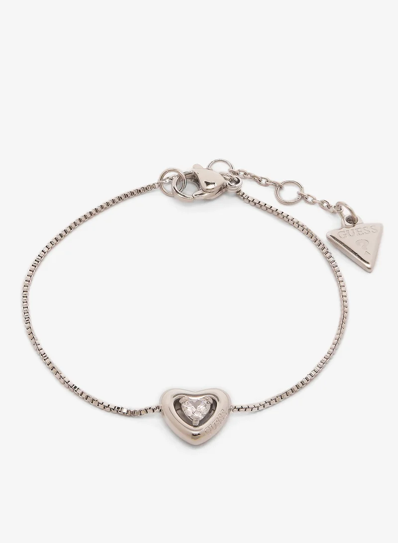 جس سوار وقلادات على شكل قلب كريستالي